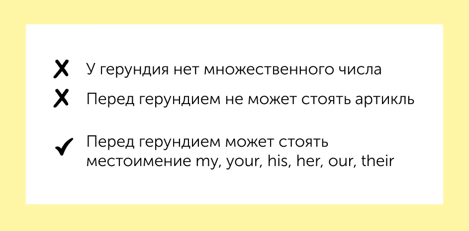 title Шпаргалка. Все о герундии в карточках