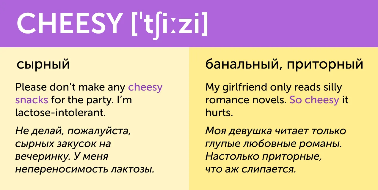 title «Кислый лимон» и «кислая мина». 10 вкусных английских слов, у которых есть вторые значения