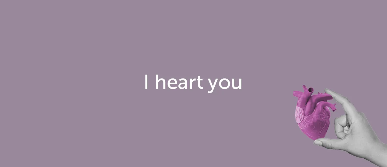 Как признаться в любви на английском — I heart you