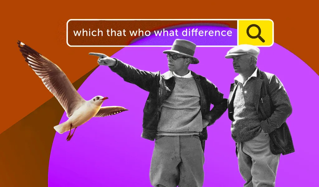 Вопрос: В чем отличие between “which”, “that” и “who”?